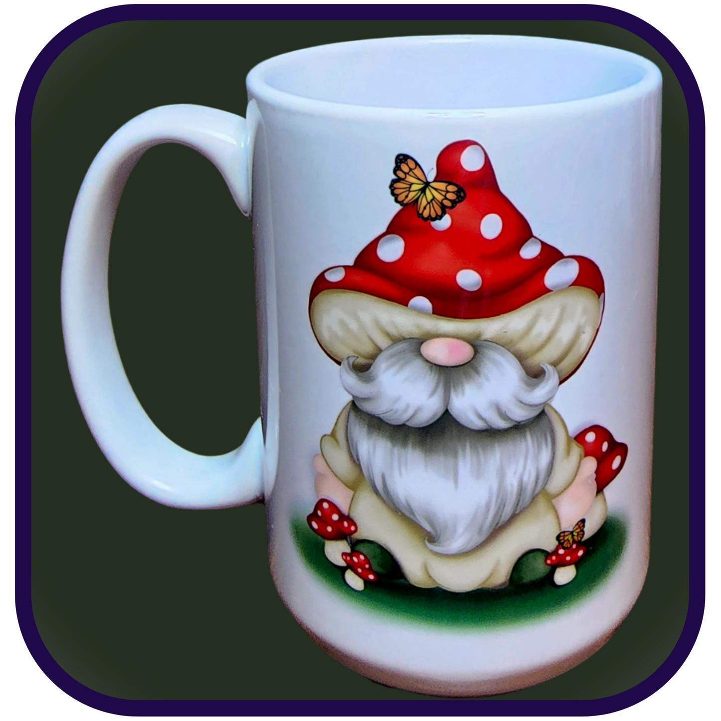 Gnome Your Shrooms - 15oz Ceramic Coffee Mug