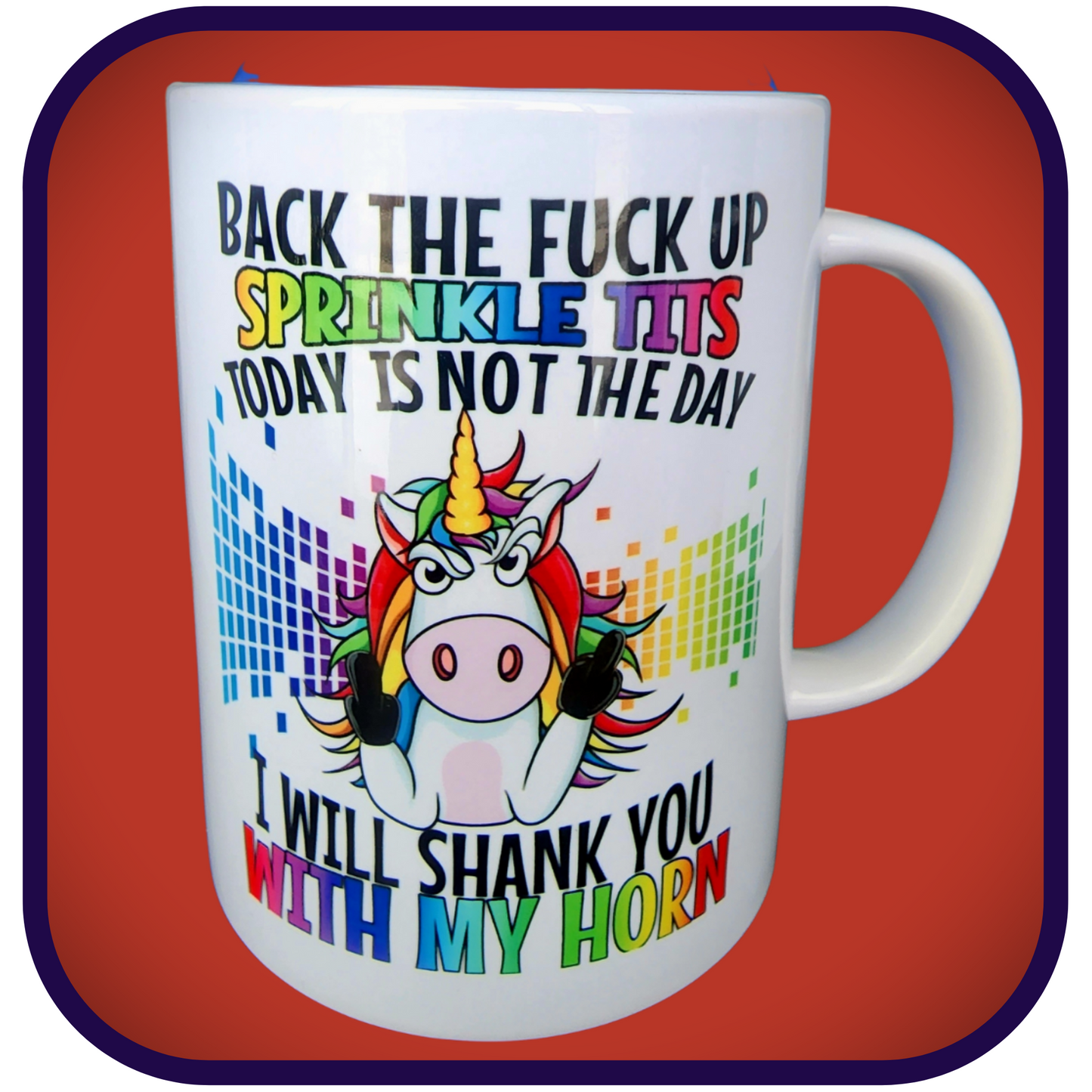 Back the Fuck Up Sprinkle Tits - 15oz Ceramic Coffee Mug